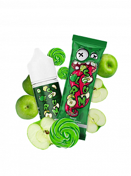 Жидкость для ЭСДН Slurm SALT "Acid Apple / Кислые яблочные леденцы" 10мл 15мг.